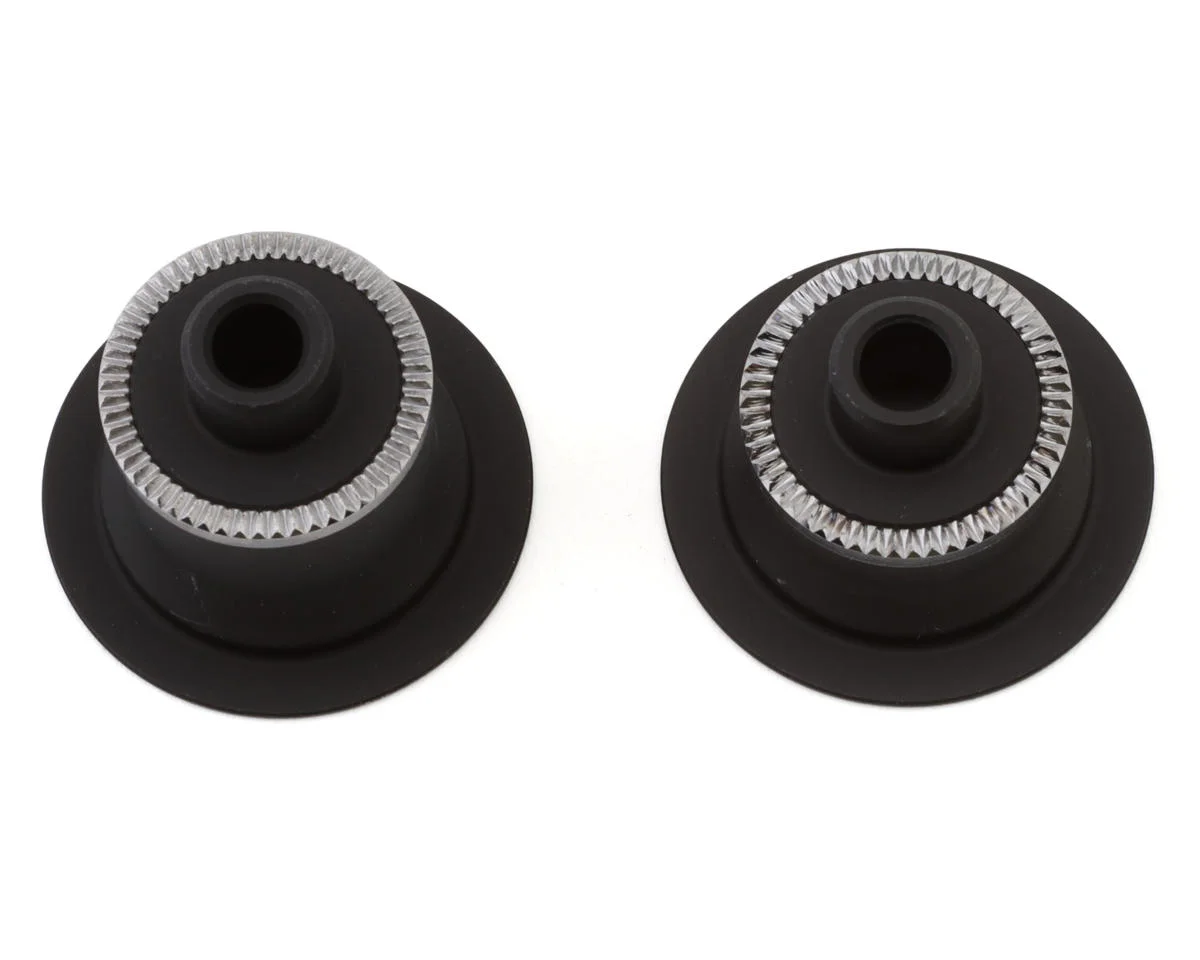 Zipp ZR1 Hub Conversion Cap Set (Black) (Front) (Quick Release) (CenterLock Disc)